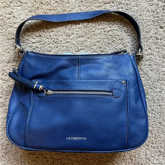 Liz claiborne blue purse hot sale